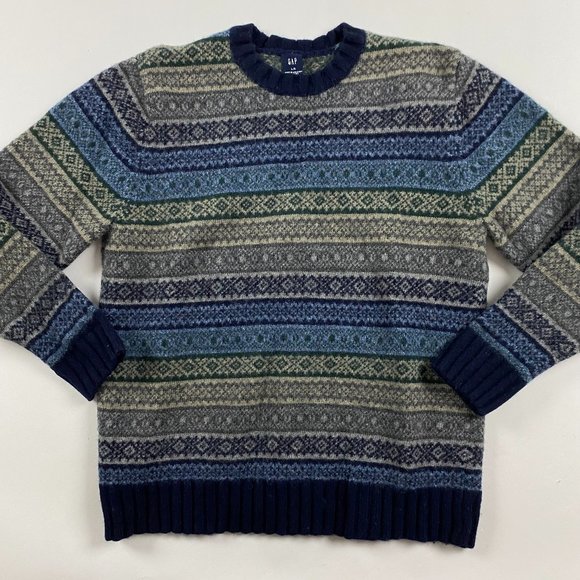 GAP Sweaters - Vintage GAP Lambswool Fair Isle Sweater Women's Large